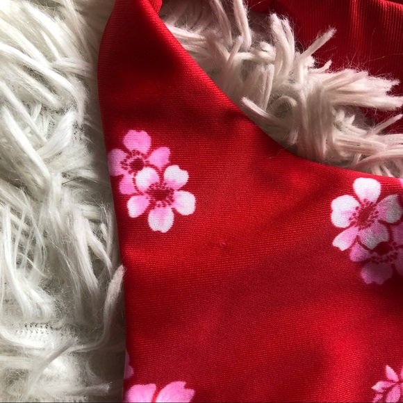 Aerie Floral Crop High Neck Bathing Suit Top NWOT - Picture 9 of 9